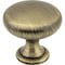 Elements 1-3/16" Diameter Brushed Antique Brass Madison Cabinet Mushroom Knob 3910-AB - alternate 1